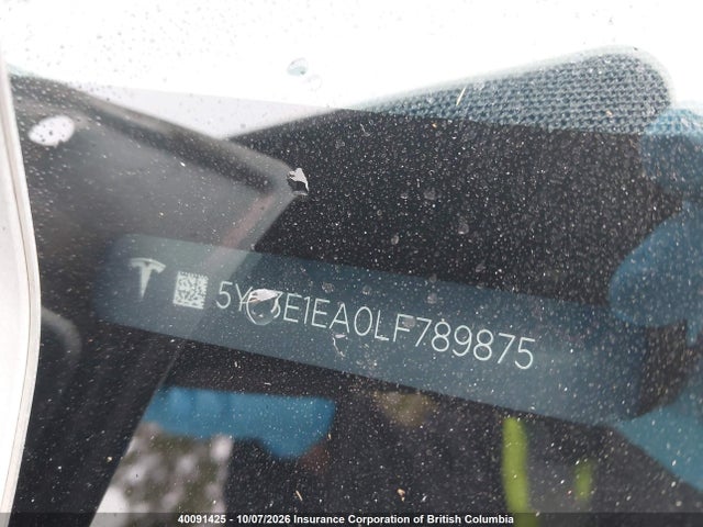 5YJ3E1EA0LF789875 Tesla MODEL 3