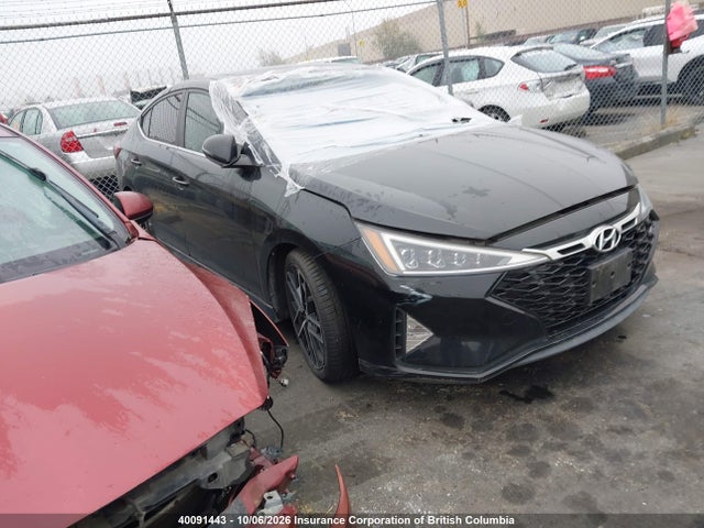 2020 Hyundai Elantra Sport მანქანა იყიდება აუქციონზე, vin: KMHD04LB5LU062881, აუქციონის ნომერი: 40091443