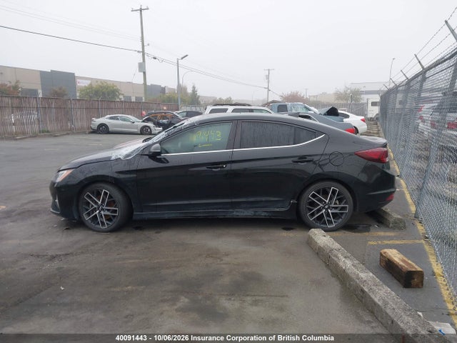 2020 Hyundai Elantra Sport მანქანა იყიდება აუქციონზე, vin: KMHD04LB5LU062881, აუქციონის ნომერი: 40091443