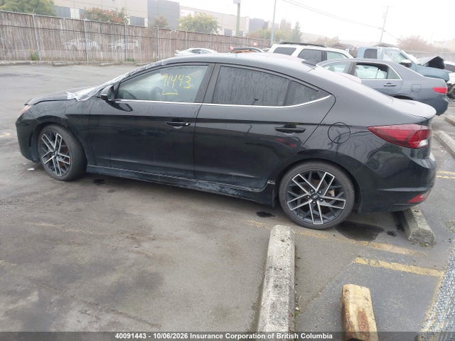 2020 Hyundai Elantra Sport მანქანა იყიდება აუქციონზე, vin: KMHD04LB5LU062881, აუქციონის ნომერი: 40091443