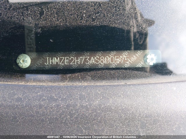 40091447 :رقم المزاد ، JHMZE2H73AS800575 vin ، 2010 Honda Insight Ex مزاد بيع