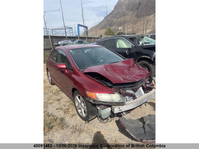40091462 :رقم المزاد ، 2HGFA165X7H026242 vin ، 2007 Honda Civic مزاد بيع