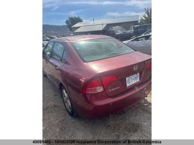 40091462 :رقم المزاد ، 2HGFA165X7H026242 vin ، 2007 Honda Civic مزاد بيع