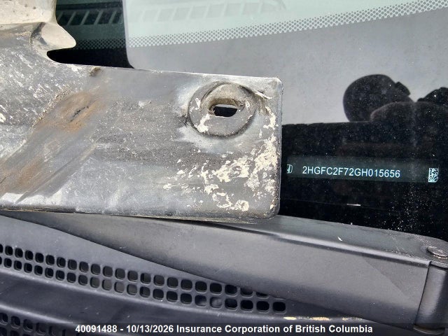 40091488 :رقم المزاد ، 2HGFC2F72GH015656 vin ، 2016 Honda Civic مزاد بيع