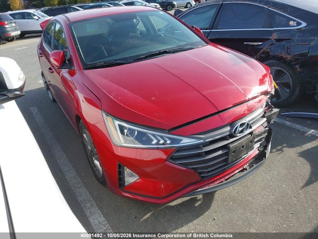2019 Hyundai Elantra Sel/value/limited მანქანა იყიდება აუქციონზე, vin: KMHD84LF7KU789921, აუქციონის ნომერი: 40091492