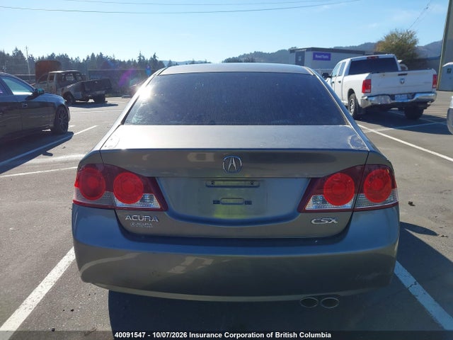 2006 Acura Csx მანქანა იყიდება აუქციონზე, vin: 2HHFD56756H202057, აუქციონის ნომერი: 40091547