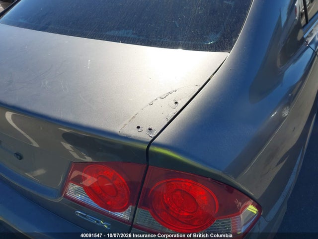 2006 Acura Csx მანქანა იყიდება აუქციონზე, vin: 2HHFD56756H202057, აუქციონის ნომერი: 40091547