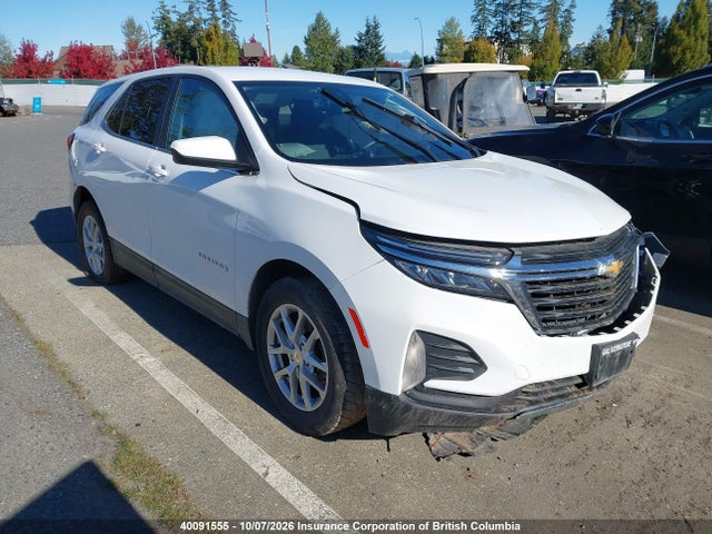 2022 Chevrolet Equinox Lt მანქანა იყიდება აუქციონზე, vin: 2GNAXUEV0N6109155, აუქციონის ნომერი: 40091555