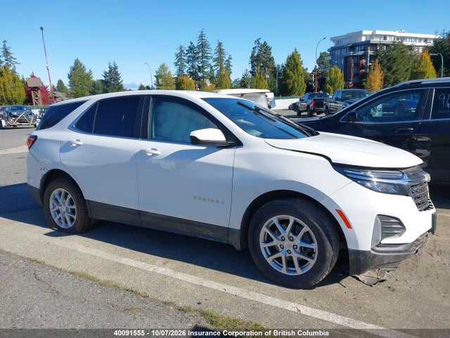 2022 Chevrolet Equinox Lt მანქანა იყიდება აუქციონზე, vin: 2GNAXUEV0N6109155, აუქციონის ნომერი: 40091555