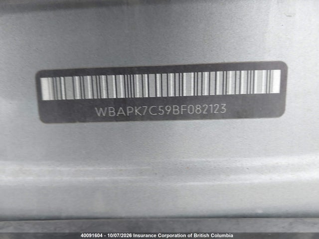 Aukcja sprzedaży 2011 Bmw 328i, vin: WBAPK7C59BF082123, numer aukcji: 40091604