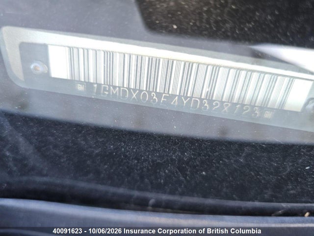 Продажа на аукционе авто 2000 Pontiac Montana, vin: 1GMDX03E4YD328123, номер лота: 40091623