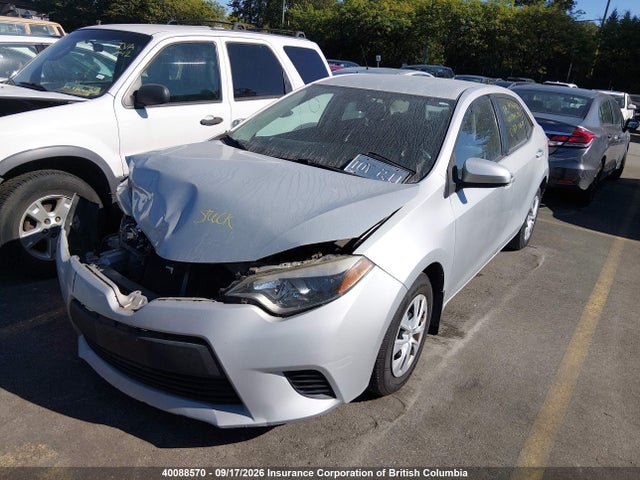 2T1BURHE6EC085540 Toyota Corolla L/le/le Pls/prm/s/s Pls