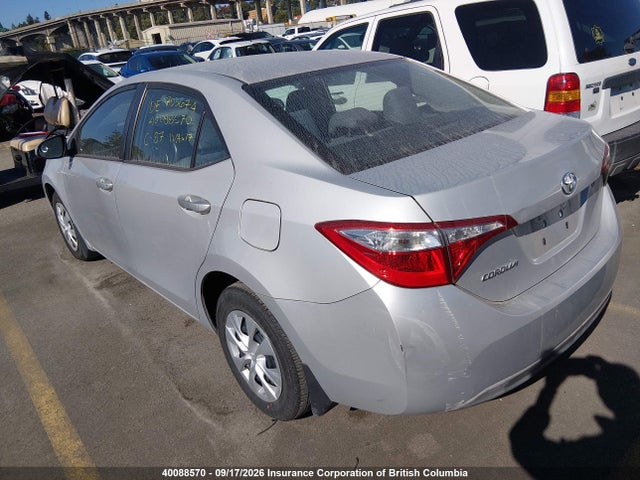 2T1BURHE6EC085540 Toyota Corolla L/le/le Pls/prm/s/s Pls
