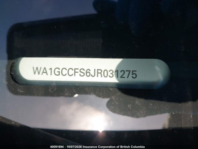 Продаж на аукціоні авто 2018 Audi Q3, vin: WA1GCCFS6JR031275, номер лоту: 40091694
