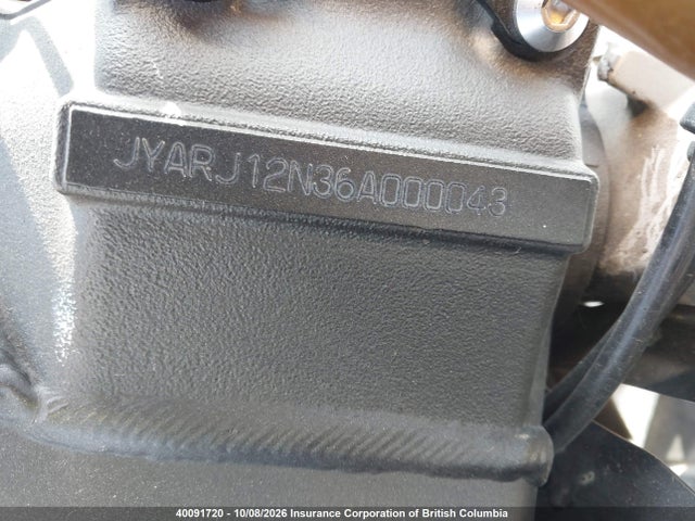 2006 Yamaha Yzfr6 მანქანა იყიდება აუქციონზე, vin: JYARJ12N36A000043, აუქციონის ნომერი: 40091720