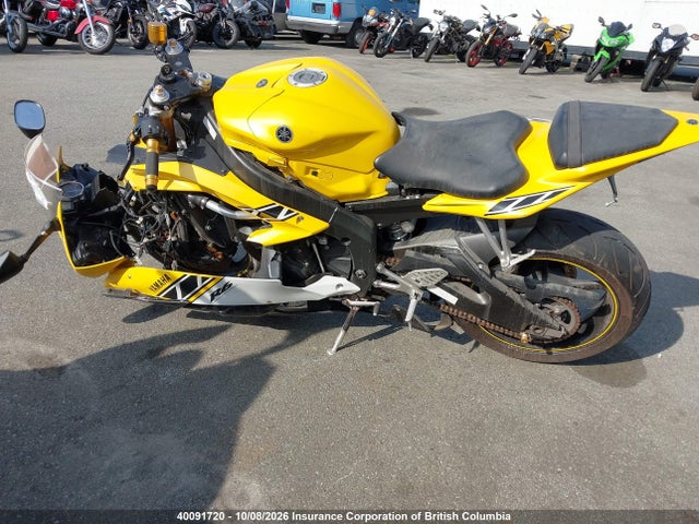 2006 Yamaha Yzfr6 მანქანა იყიდება აუქციონზე, vin: JYARJ12N36A000043, აუქციონის ნომერი: 40091720