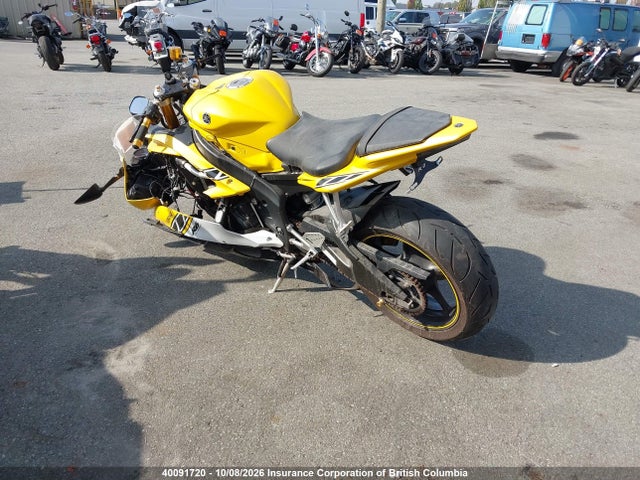 2006 Yamaha Yzfr6 მანქანა იყიდება აუქციონზე, vin: JYARJ12N36A000043, აუქციონის ნომერი: 40091720
