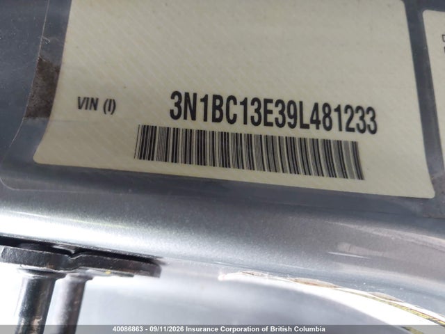 Aukcja sprzedaży 2009 Nissan Versa S/sl, vin: 3N1BC13E39L481233, numer aukcji: 40086863