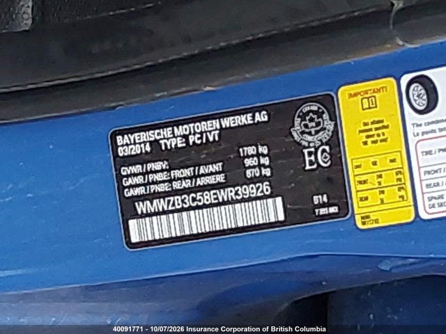 Mini COOPER COUNTRYMAN 2014 WMWZB3C58EWR39926 Image 9