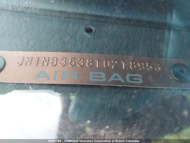 Aukcja sprzedaży 2001 Mazda Mx-5 Miata 1.8, vin: JM1NB353810218953, numer aukcji: 40091794