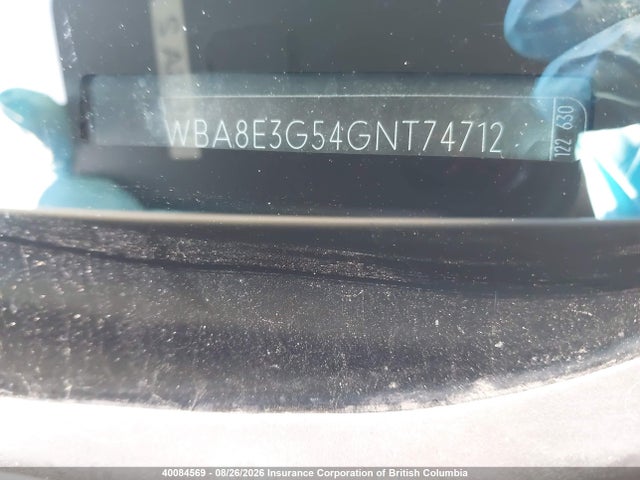 Aukcja sprzedaży 2016 Bmw 328 Xi Sulev, vin: WBA8E3G54GNT74712, numer aukcji: 40084569