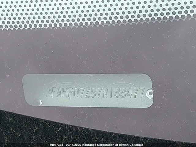 Продажа на аукционе авто 2007 Ford Fusion Se, vin: 3FAHP07Z87R188477, номер лота: 40087374
