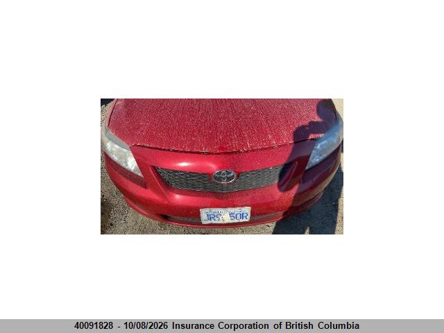 40091828 :رقم المزاد ، 2T1BU40E29C079948 vin ، 2009 Toyota Corolla S/le/xle مزاد بيع