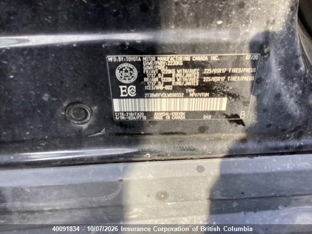 2T3BWRFV2LW096552 Toyota RAV4
