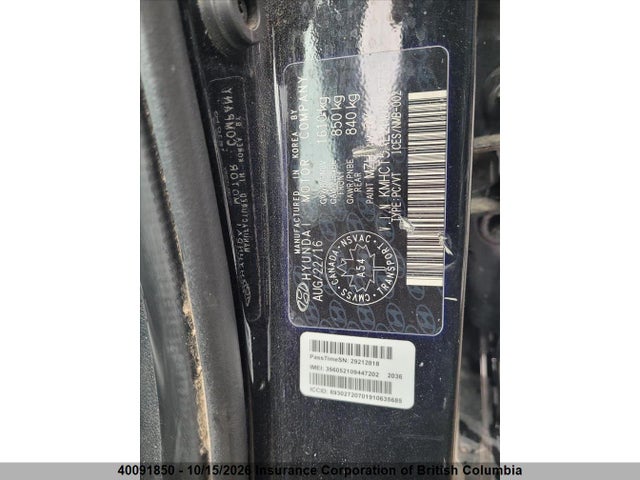 KMHCT5AE2HU309755 Hyundai ACCENT SE