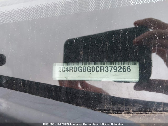 2012 Dodge Grand Caravan Se მანქანა იყიდება აუქციონზე, vin: 2C4RDGBG0CR379266, აუქციონის ნომერი: 40091853