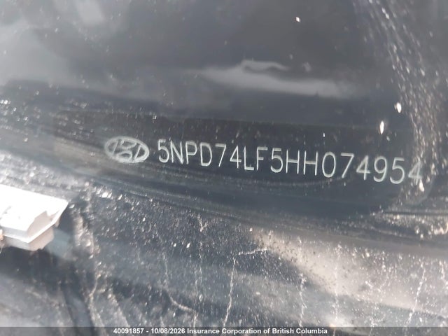 5NPD74LF5HH074954 Hyundai ELANTRA SE