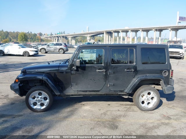 40091868 :رقم المزاد ، 1C4BJWEG1EL150798 vin ، 2014 Jeep Wrangler Unlimited Sahara مزاد بيع