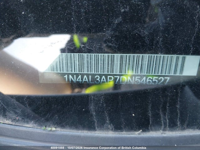 40091888 :رقم المزاد ، 1N4AL3AP7DN546527 vin ، 2013 Nissan Altima 2.5/s/sv/sl مزاد بيع
