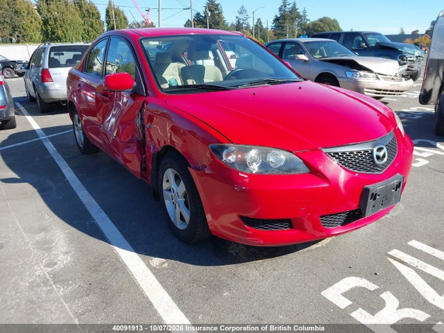Продаж на аукціоні авто 2004 Mazda 3 I, vin: JM1BK12F541192722, номер лоту: 40091913