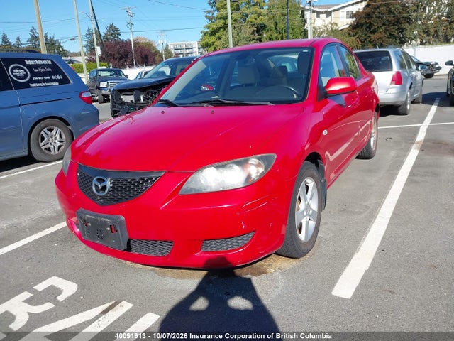 40091913 :رقم المزاد ، JM1BK12F541192722 vin ، 2004 Mazda 3 I مزاد بيع