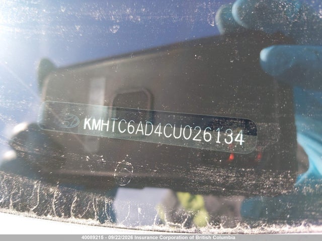40089215 :رقم المزاد ، KMHTC6AD4CU026134 vin ، 2012 Hyundai Veloster مزاد بيع
