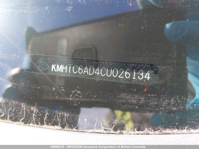 40089215 :رقم المزاد ، KMHTC6AD4CU026134 vin ، 2012 Hyundai Veloster مزاد بيع