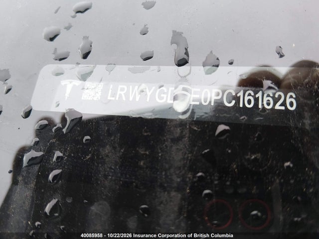 Продаж на аукціоні авто 2023 Tesla Model Y, vin: LRWYGDEE0PC161626, номер лоту: 40085958