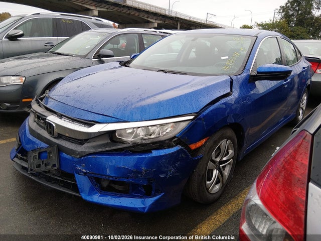 Honda Civic Lx 2017 2HGFC2F54HH021541 Image 2