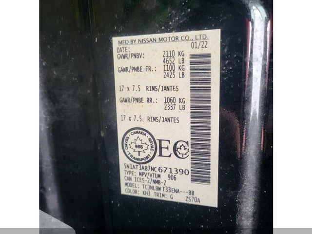 Nissan Rogue 2022 5N1AT3AB7NC671390 Image 12