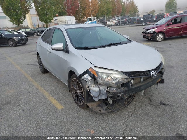 40092003 :رقم المزاد ، 2T1BURHEXEC150728 vin ، 2014 Toyota Corolla S مزاد بيع