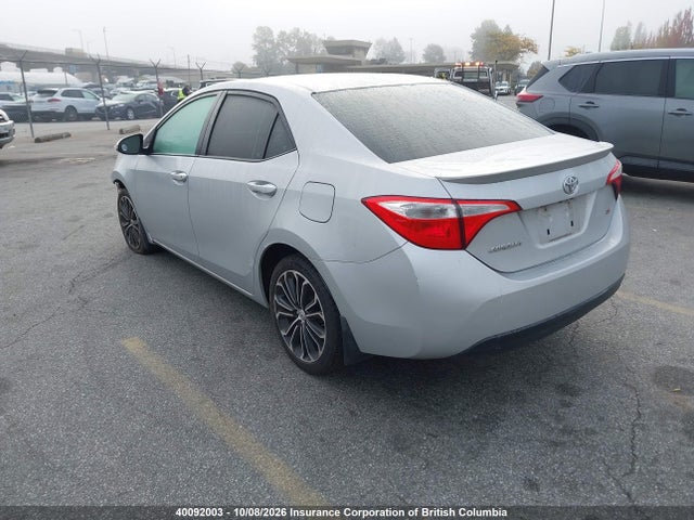 2014 Toyota Corolla S მანქანა იყიდება აუქციონზე, vin: 2T1BURHEXEC150728, აუქციონის ნომერი: 40092003