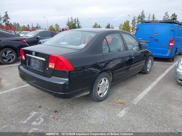 40092016 :رقم المزاد ، 2HGES16611H939500 vin ، 2001 Honda Civic مزاد بيع