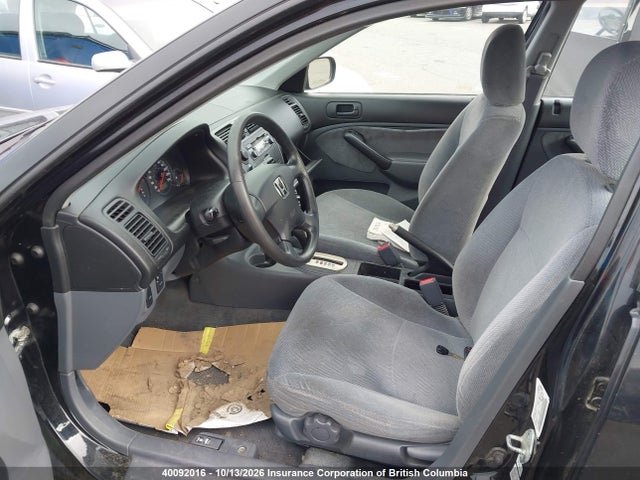 40092016 :رقم المزاد ، 2HGES16611H939500 vin ، 2001 Honda Civic مزاد بيع