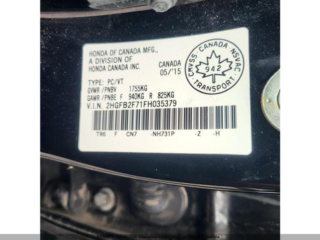 Aukcja sprzedaży 2015 Honda Civic, vin: 2HGFB2F71FH035379, numer aukcji: 40092031