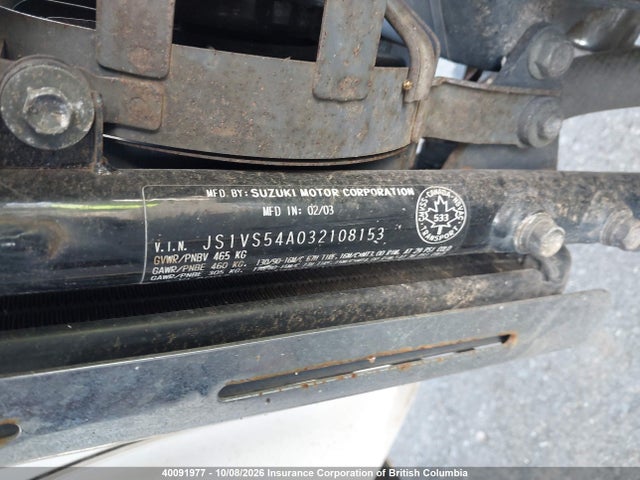 Aukcja sprzedaży 2003 Suzuki Vl800, vin: JS1VS54A032108153, numer aukcji: 40091977