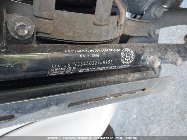 Aukcja sprzedaży 2003 Suzuki Vl800, vin: JS1VS54A032108153, numer aukcji: 40091977