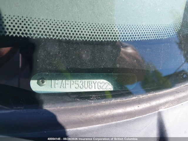 Auction sale of the 2000 Ford Taurus Se, vin: 1FAFP53U8YG225194, lot number: 40084148