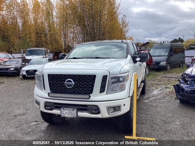 Aukcja sprzedaży 2018 Nissan Titan, vin: 1N6AA1E56JN524220, numer aukcji: 40092041