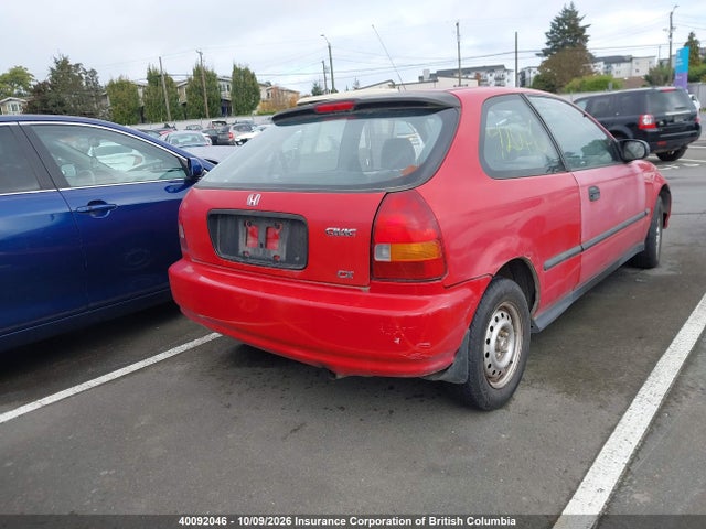 Продажа на аукционе авто 1996 Honda Civic, vin: 2HGEJ6427TH000340, номер лота: 40092046